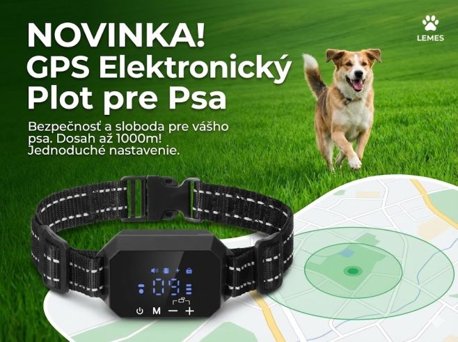 🐶 Doprajte svojmu psovi slobodu a sebe pokoj. 🛰️ GPS elektronický plot vytvorí bezpečnú zónu pre vášho psa bez nutnosti...